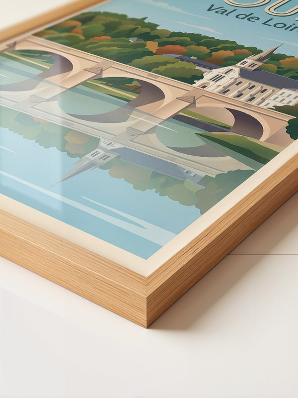 Flusslandschaft Herbstfarben