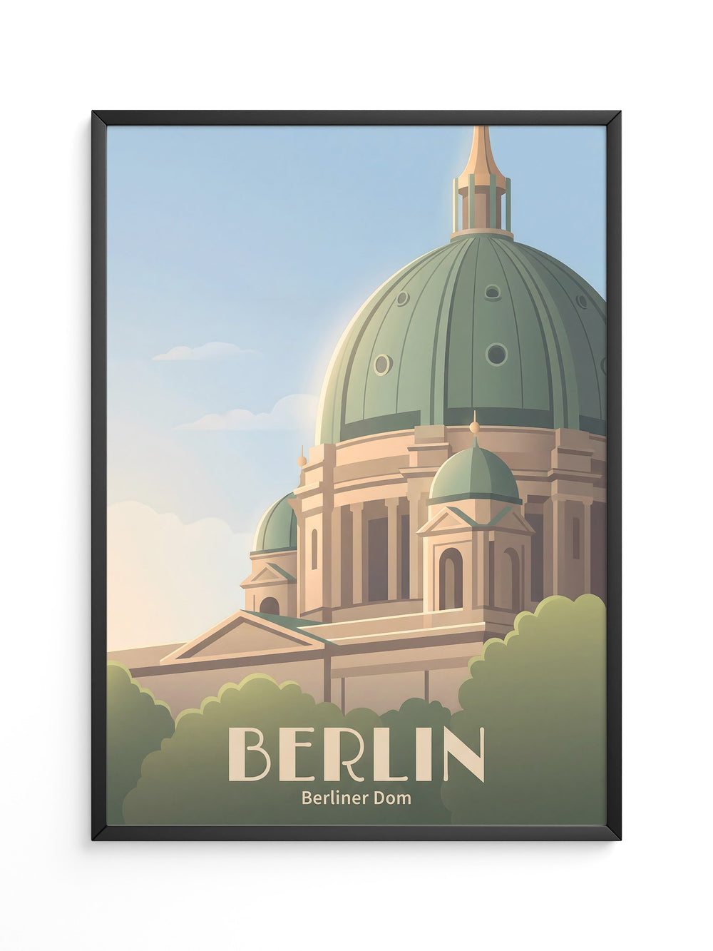 Berliner Dom Architekturpastell