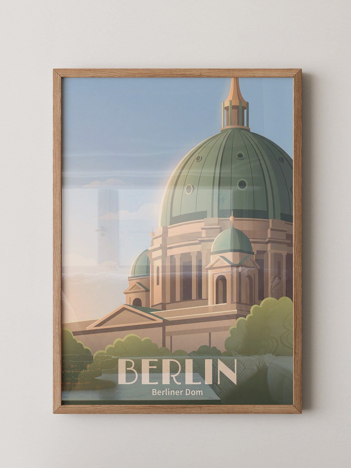Berliner Dom Architekturpastell