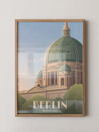 Berliner Dom Architekturpastell