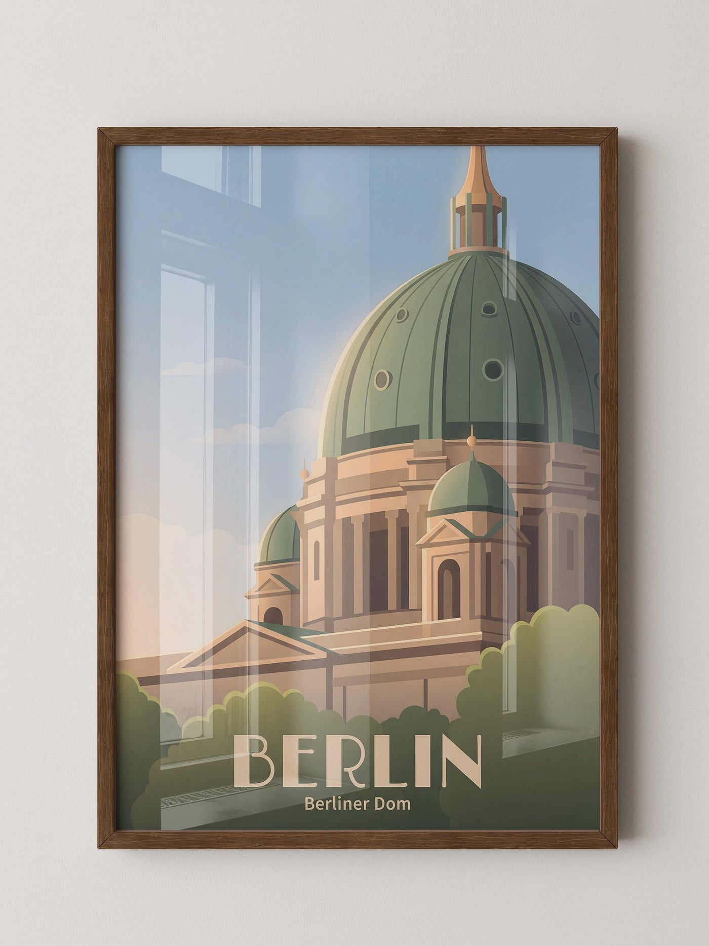 Berliner Dom Architekturpastell