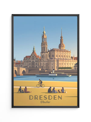 Dresden Altstadt Uferstimmung