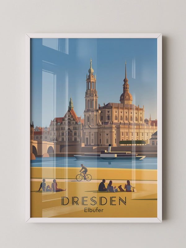 Dresden Altstadt Uferstimmung