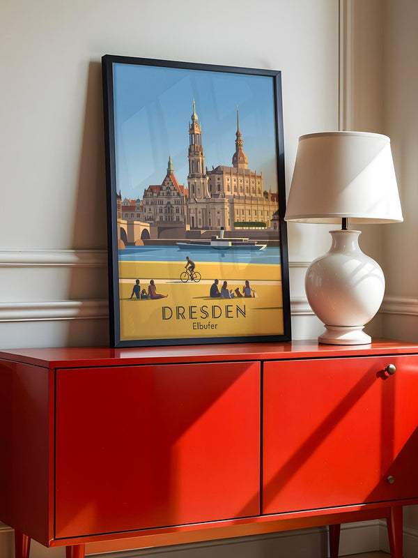 Dresden Altstadt Uferstimmung