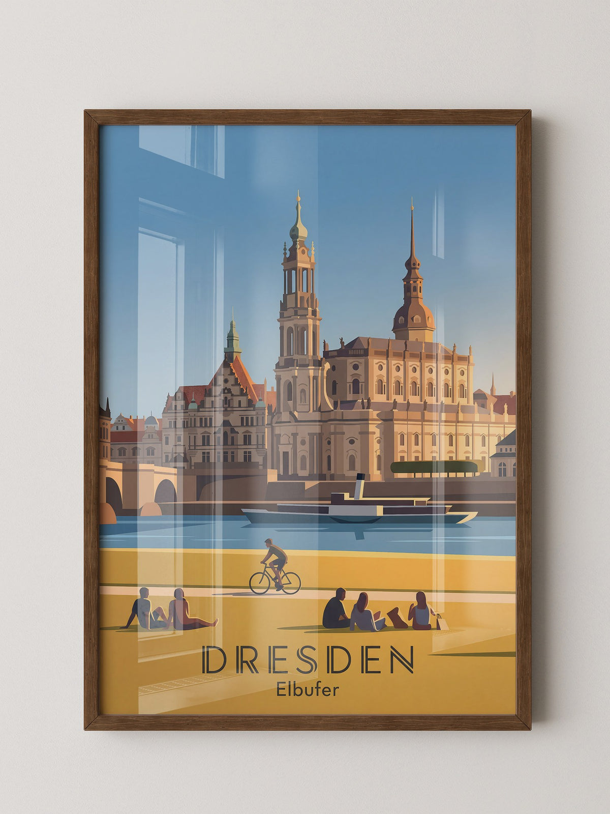 Dresden Altstadt Uferstimmung