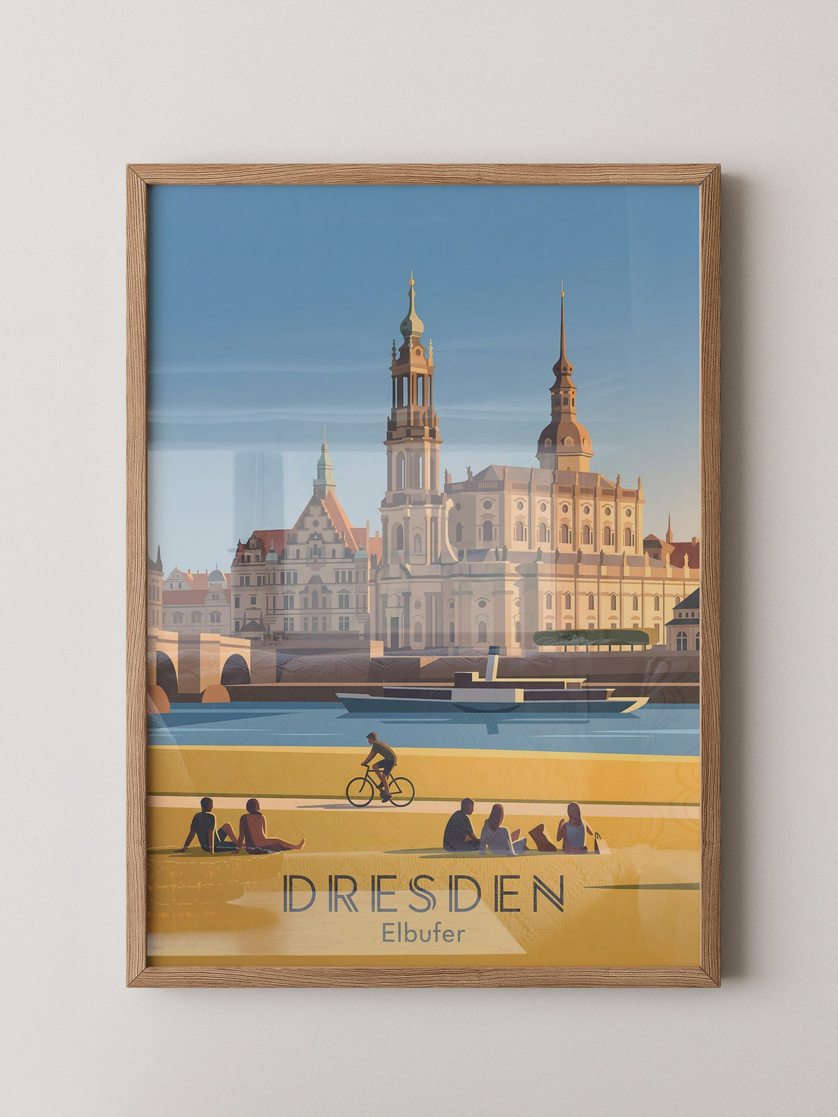Dresden Altstadt Uferstimmung