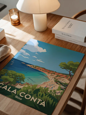 Ibiza Strand Farbenfroher Ausblick