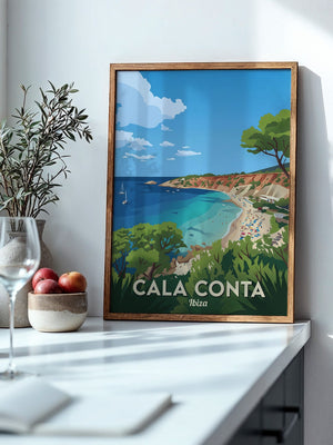 Ibiza Strand Farbenfroher Ausblick