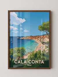Ibiza Strand Farbenfroher Ausblick