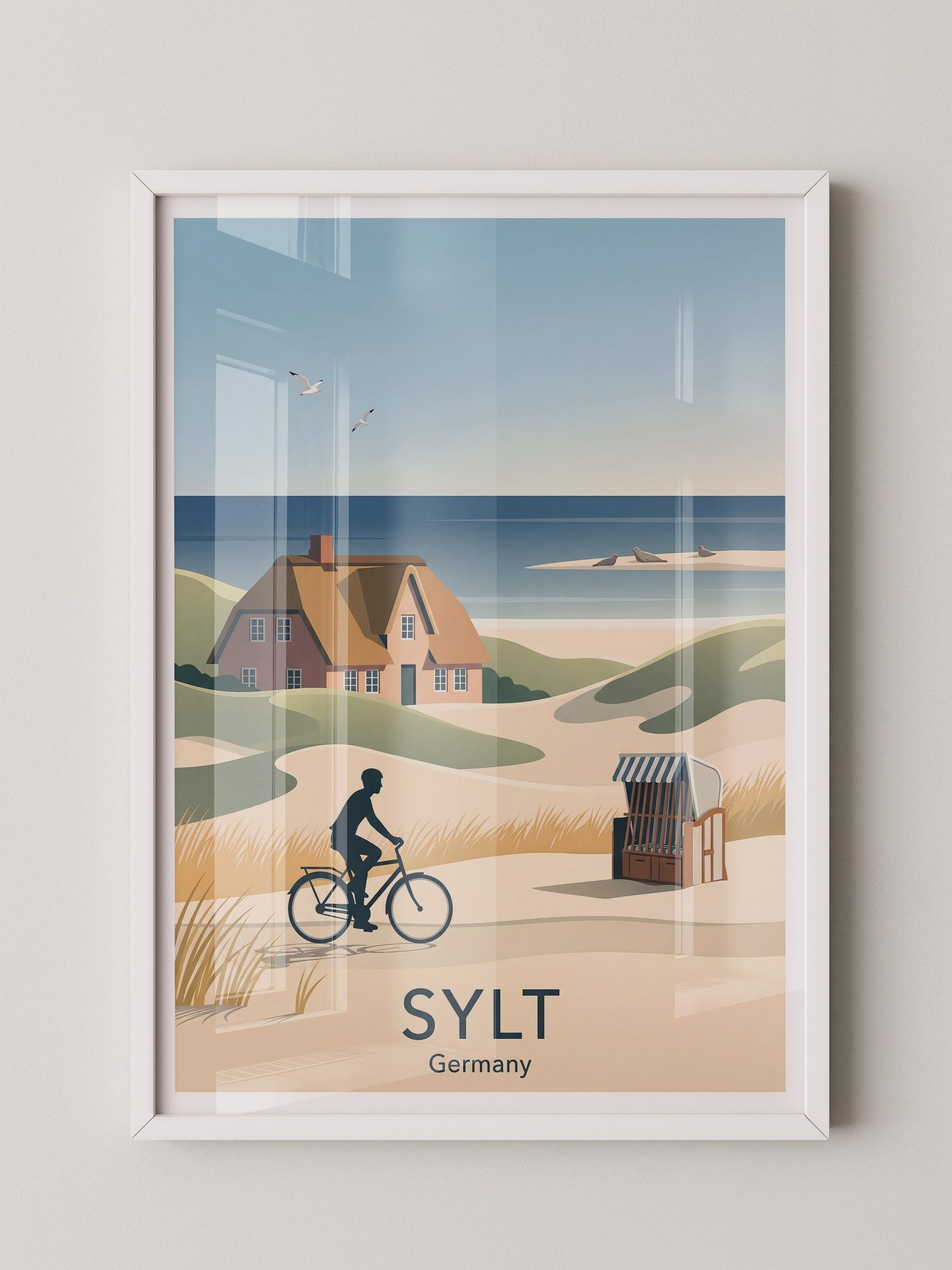 Sylt Radfahrer Dünenromantik