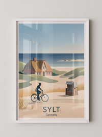 Sylt Radfahrer Dünenromantik