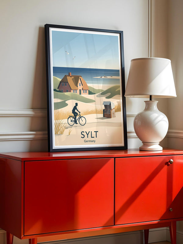 Sylt Radfahrer Dünenromantik