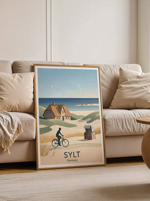 Sylt Radfahrer Dünenromantik