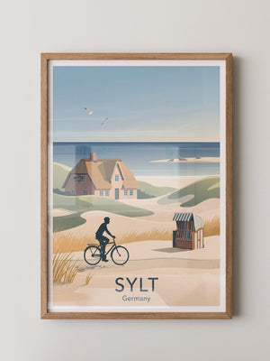 Sylt Radfahrer Dünenromantik