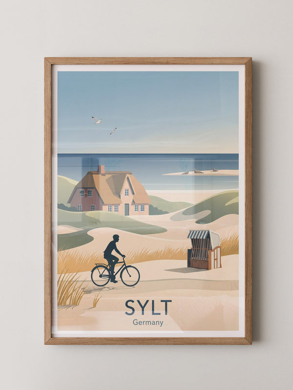 Sylt Radfahrer Dünenromantik