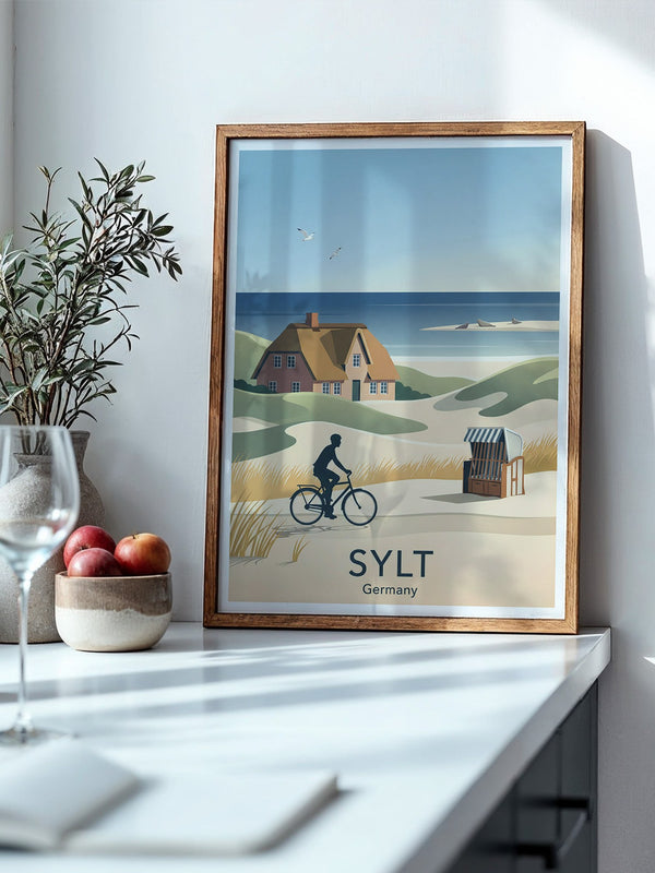 Sylt Radfahrer Dünenromantik