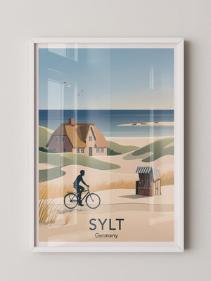 Sylt Radfahrer Dünenromantik