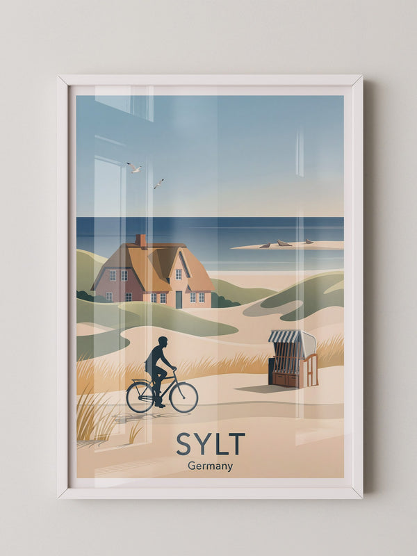 Sylt Radfahrer Dünenromantik