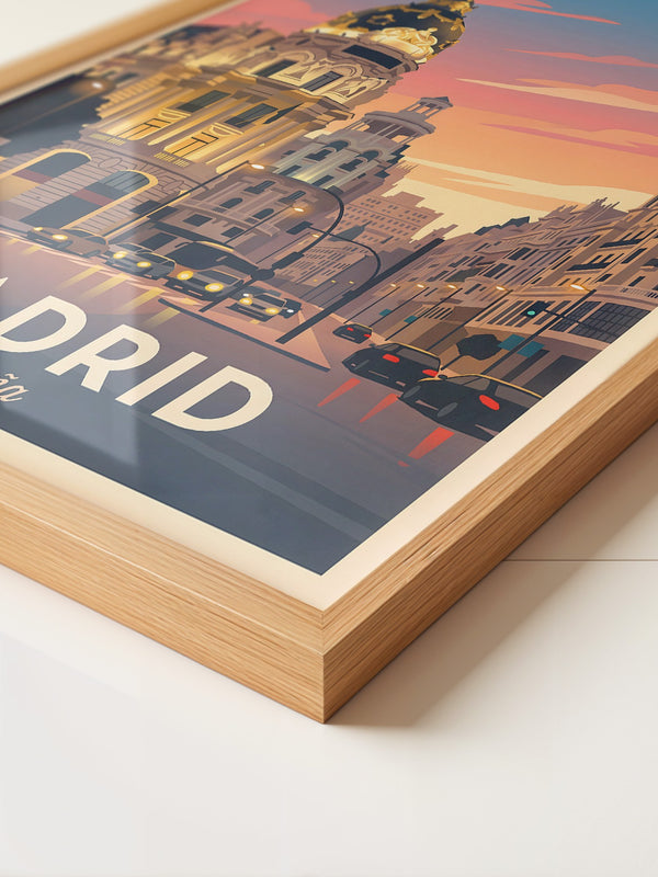 Madrid Architektur Abendstimmung