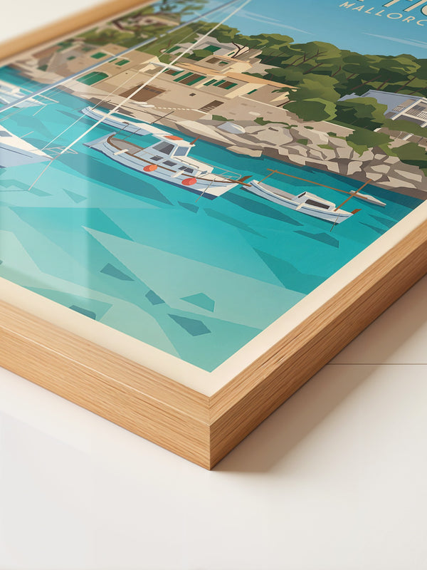 Cala Figuera Hafen Retro-Stil