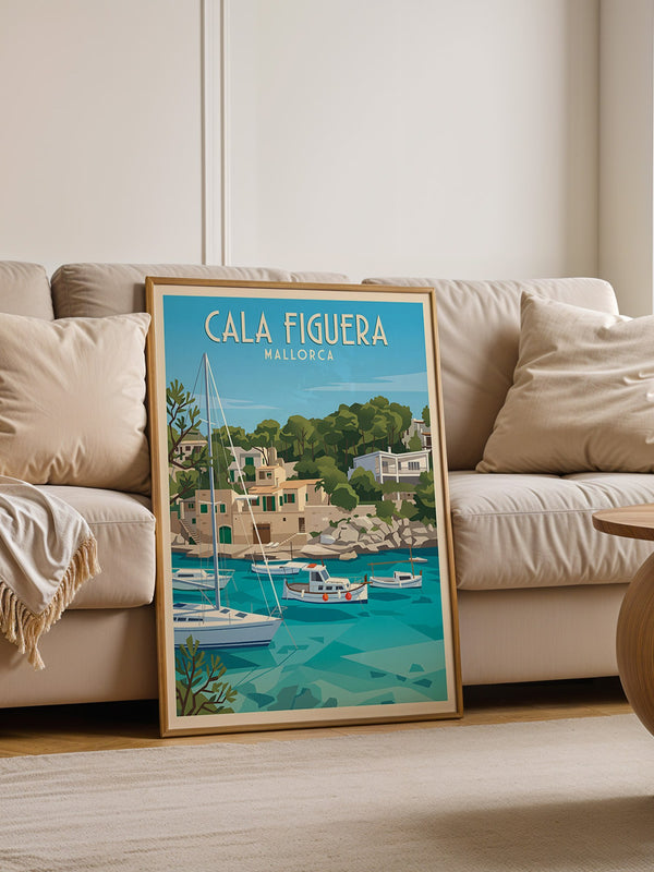 Cala Figuera Hafen Retro-Stil