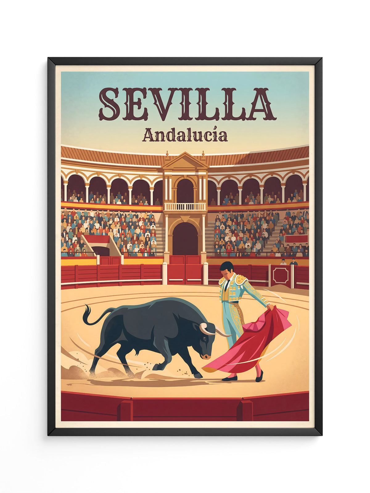 Stierkampf Sevilla Retro