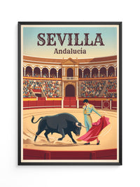 Stierkampf Sevilla Retro
