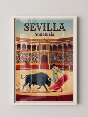 Stierkampf Sevilla Retro