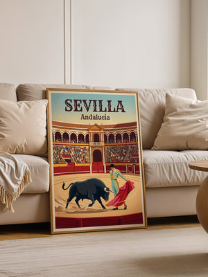 Stierkampf Sevilla Retro