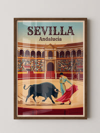 Stierkampf Sevilla Retro