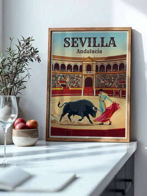 Stierkampf Sevilla Retro