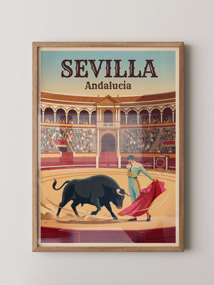 Stierkampf Sevilla Retro
