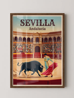 Stierkampf Sevilla Retro