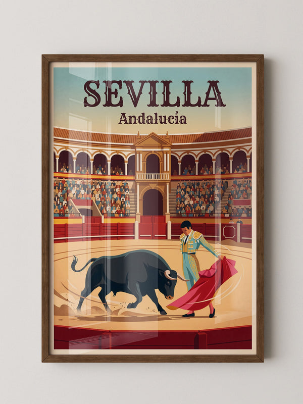 Stierkampf Sevilla Retro