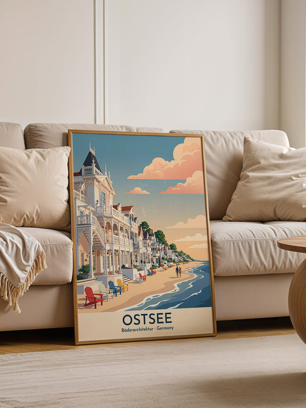 Ostsee Bäderarchitektur Sonnenuntergang