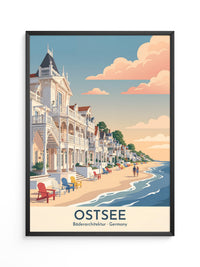 Ostsee Bäderarchitektur Sonnenuntergang