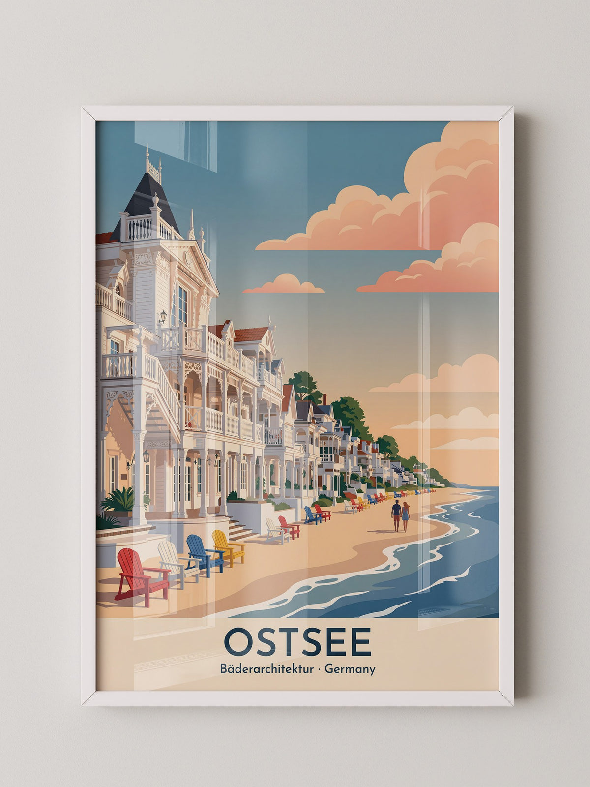 Ostsee Bäderarchitektur Sonnenuntergang