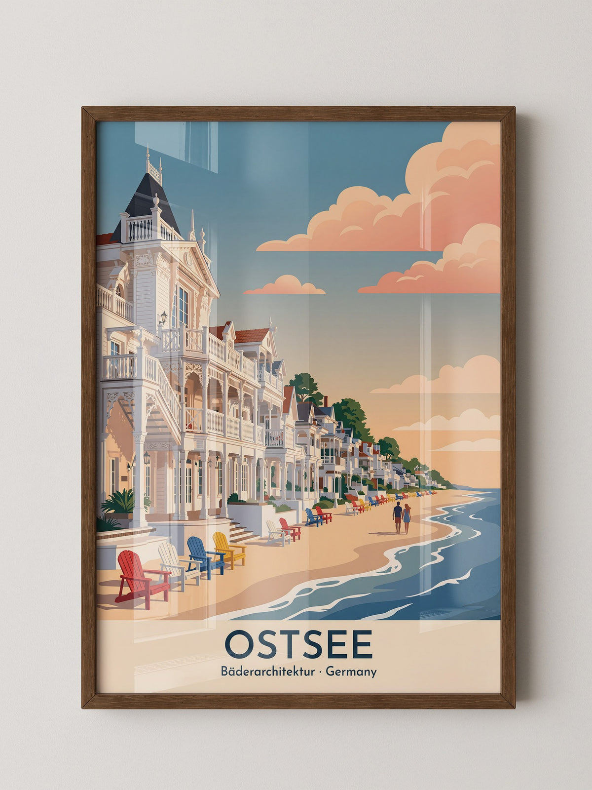 Ostsee Bäderarchitektur Sonnenuntergang