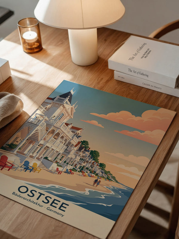 Ostsee Bäderarchitektur Sonnenuntergang