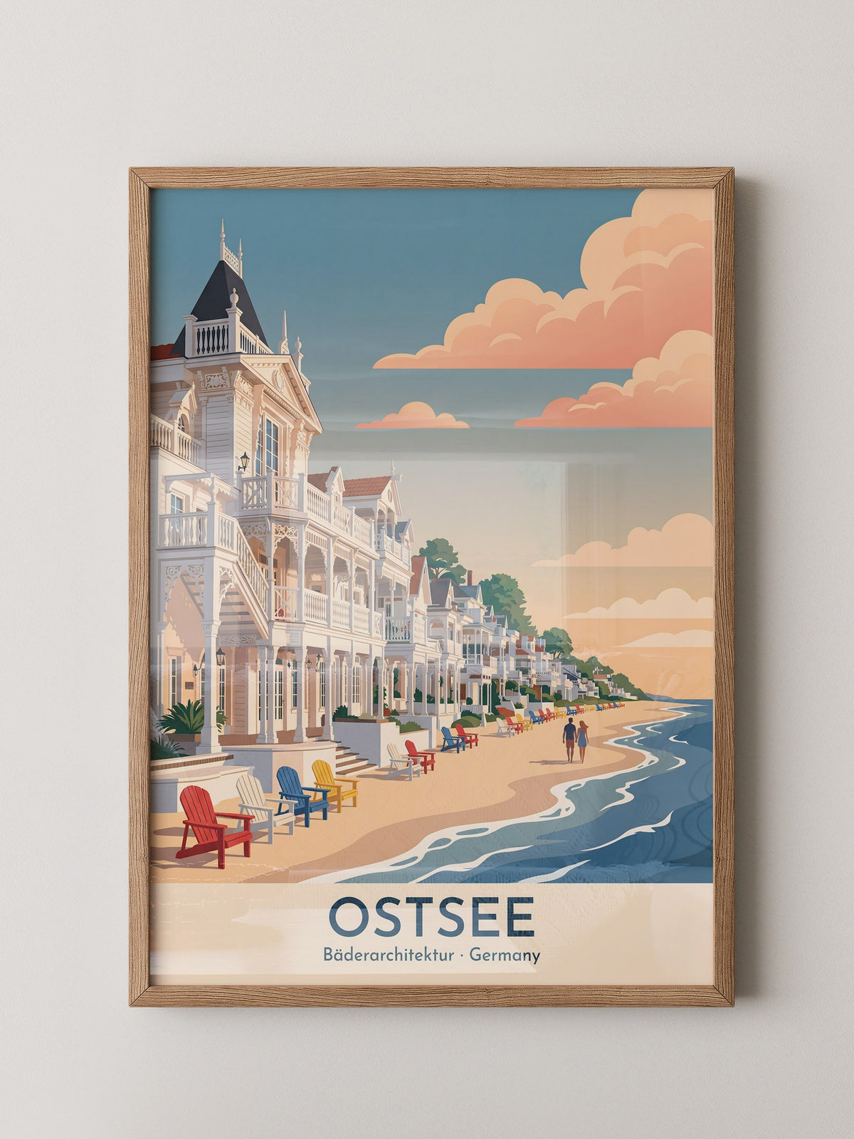 Ostsee Bäderarchitektur Sonnenuntergang