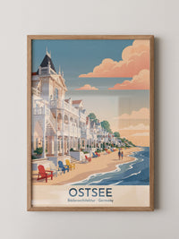 Ostsee Bäderarchitektur Sonnenuntergang