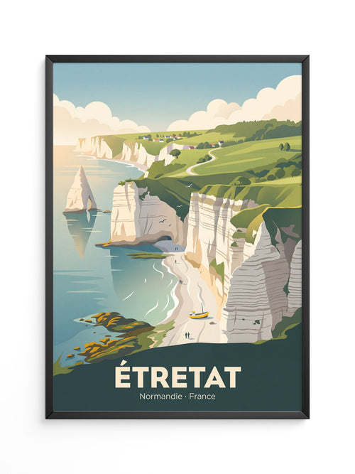 Étretat Küste Pastell Strände