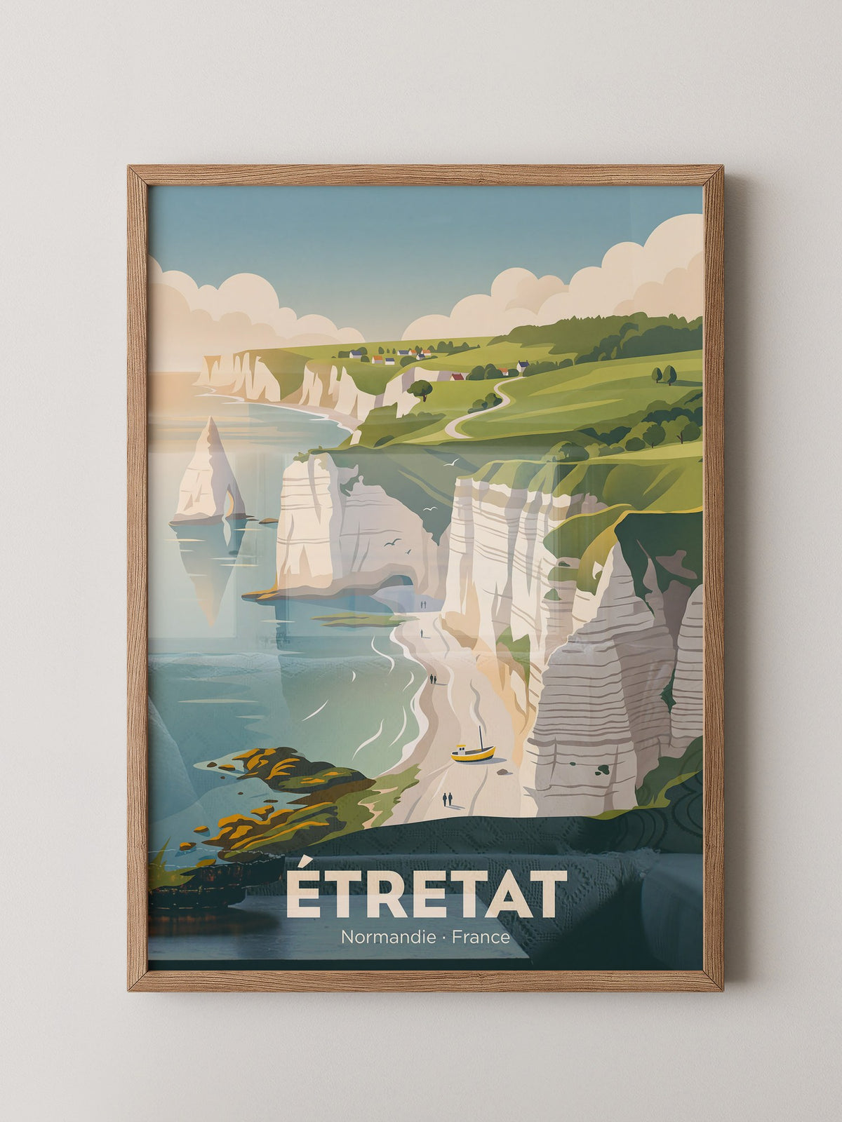 Étretat Küste Pastell Strände