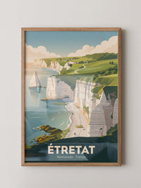 Étretat Küste Pastell Strände