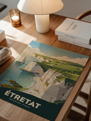 Étretat Küste Pastell Strände