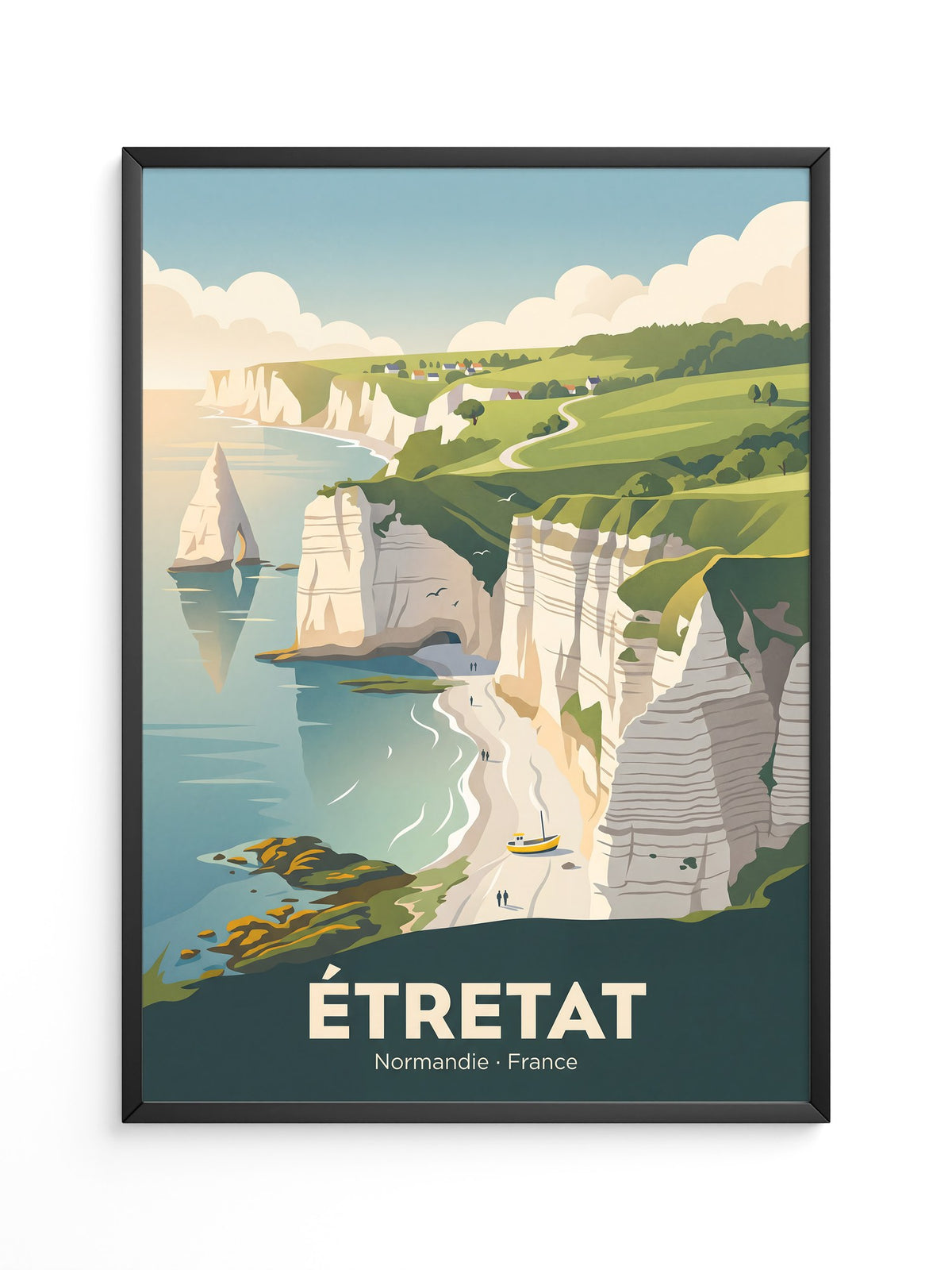 Étretat Küste Pastell Strände