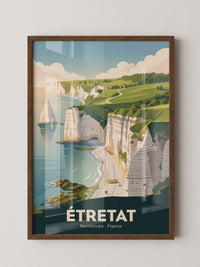 Étretat Küste Pastell Strände