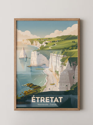 Étretat Küste Pastell Strände