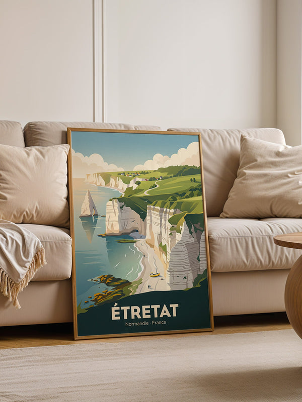 Étretat Küste Pastell Strände