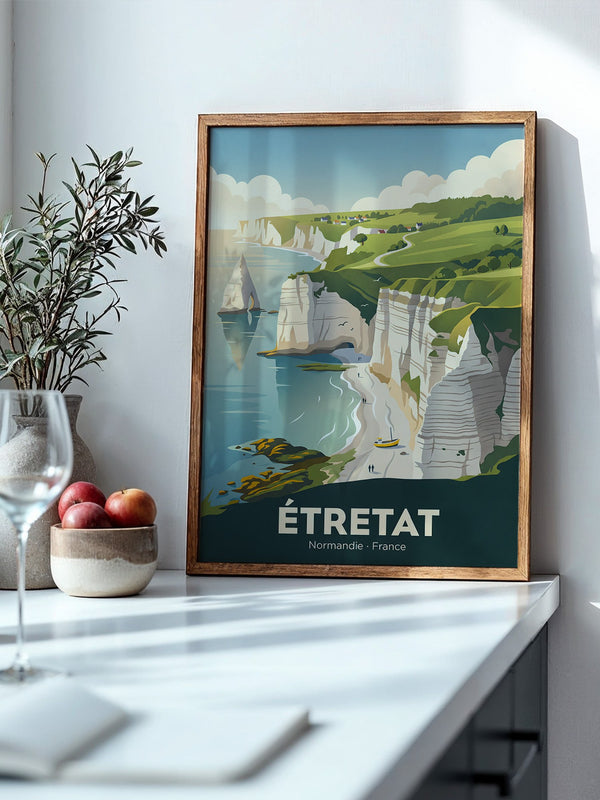 Étretat Küste Pastell Strände